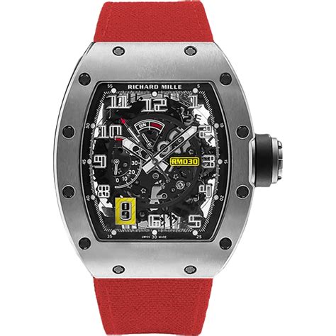 richard mille red velcro strap|richard mille 11 03 price.